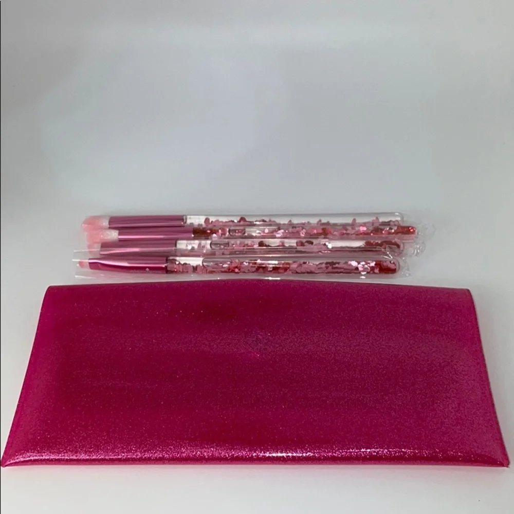 Glamierre Glitter Heart Confetti Brush Set